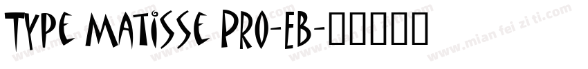 Type Matisse Pro-EB字体转换